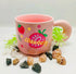 Kawaii Hand-Painted Ceramic Fruit Mug with Chunky Handle