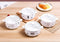 Nordic Geometric Ceramic Ramen & Serving Bowl with Glass Lid