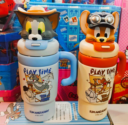 Tom and Jerry Insulated Stainless Steel Tumbler with 3D Lid
