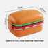 Stackable Burger-Shaped Bento Lunch Box for Kids – 2-Layer Stainless Steel Tiffin with Cutlery