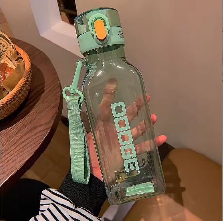Dodge 700ml Square Sports Water Bottle | Leakproof Tritan Gym Flask