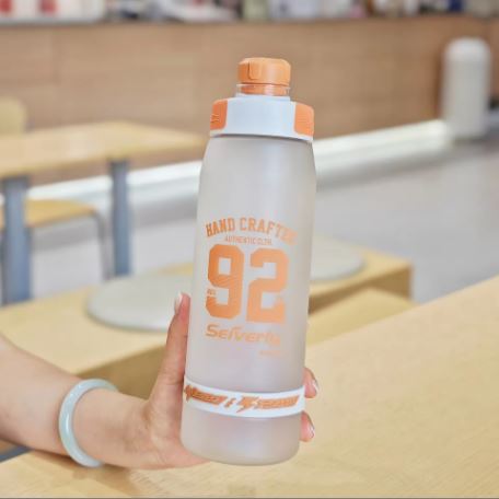 Seiverly 1000ml Frosted Sports Water Bottle – Leakproof Gym & Fitness Flask