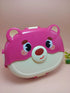 Cute Cartoon Bear Kids Bento Lunch Box – 3-Compartment Leakproof Plastic Tiffin Box with Spoon & Fork Set, BPA-Free Microwavable Food Container for School & Picnic