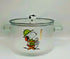 Borosilicate Glass Ramen Bowl with Lid | Snoopy Character Glass Serving Dish for Salads & Fruit | Fluted Glass Tableware