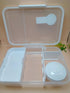 Portable Kids Bento Box Lunch Box with Top Handle – 100% BPA-Free Leakproof School Lunch Container with Matching Sauce Cup
