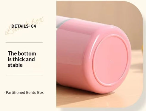 2-Tier Insulated Stainless Steel Lunch Box – Leakproof Stackable Bento Box Tiffin Container for Office, School & Travel (Blue, Pink, Green)