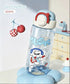 660mL Cute Kawaii Straw Water Bottle with Pop-Up Lid