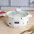 Nordic Geometric Ceramic Ramen & Serving Bowl with Glass Lid