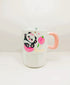 Kawaii Panda Tumbler – Ceramic Mug with Lid & Glass Straw