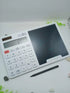 2-in-1 Calculator with LCD Writing Tablet | 12-Digit Portable Desktop Calculator with Stylus Pen & One-Click Erase