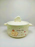 Bear Cheese Ceramic Ramen Bowl with Lid - 1000ml Porcelain Soup & Noodle Bowl with Handles