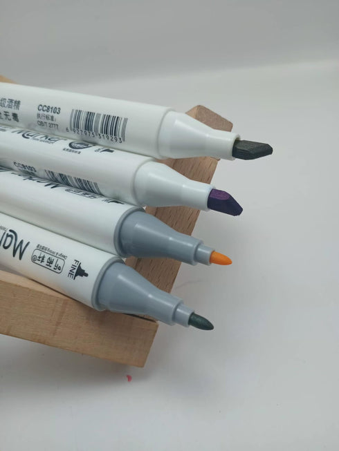 Dual-Tip Professional Art Markers - Set of 24