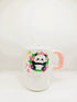 Kawaii Panda Tumbler – Ceramic Mug with Lid & Glass Straw