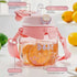 Kawaii Bear Water Bottle with Straw & Strap - 1000ml BPA-Free Big Belly Bottle for Kids & School