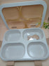 Stackable 4-Compartment Bento Lunch Box | Eco-Friendly Meal Prep Container