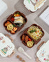 Cute Bento Lunch Box for Kids | 2-Compartment Leakproof Food Container with Spoon