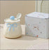 Ribbon Bow Ceramic Sugar Bowl with Spoon & Lid – Coquette Aesthetic Spice Jar