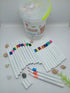 48-Piece Vibrant Acrylic Marker Set – Quick-Dry & Waterproof Art Pens in Portable Storage Tub