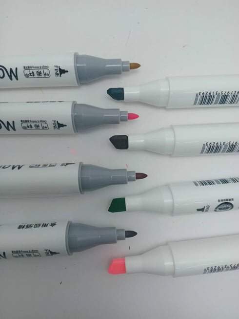 80-Piece Dual-Tip Alcohol Art Marker Set with Carrying Case