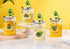 Cute Avocado Glass Mug with Lid and Straw