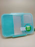 Portable Kids Bento Box Lunch Box with Top Handle – 100% BPA-Free Leakproof School Lunch Container with Matching Sauce Cup
