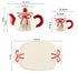 Luxury Ribbon Ceramic Tea & Coffee Gift Set – 6-Piece Porcelain Set with 3D Bow Knots