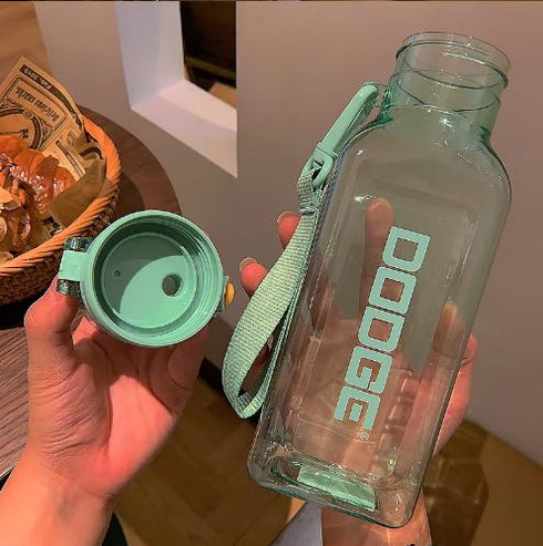 Dodge 700ml Square Sports Water Bottle | Leakproof Tritan Gym Flask
