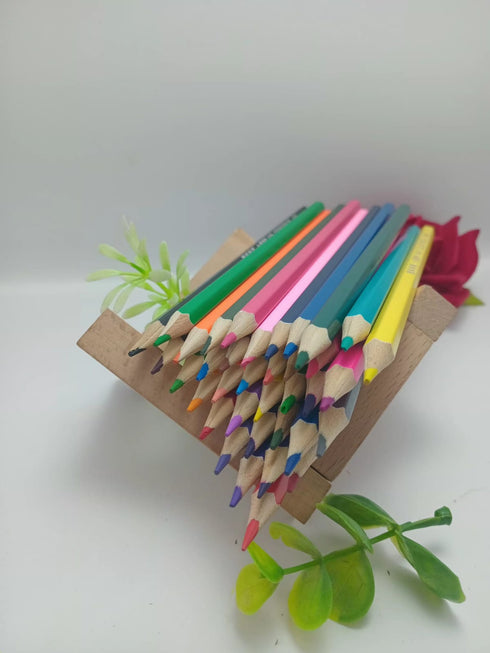 36 Count Hexagonal Colored Pencils Set – Vibrant Art Supplies for Kids & Adults with Cute Squirrel Case