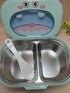 Cute Monster Cartoon Kids Bento Lunch Box | Insulated Stainless Steel School Tiffin