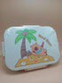 Cute Bento Lunch Box for Kids | 2-Compartment Leakproof Food Container with Spoon