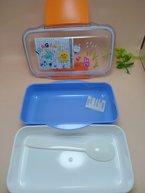 Cute Cartoon Kids Lunch Box with Water Bottle Set – BPA-Free Modular Bento Food Container