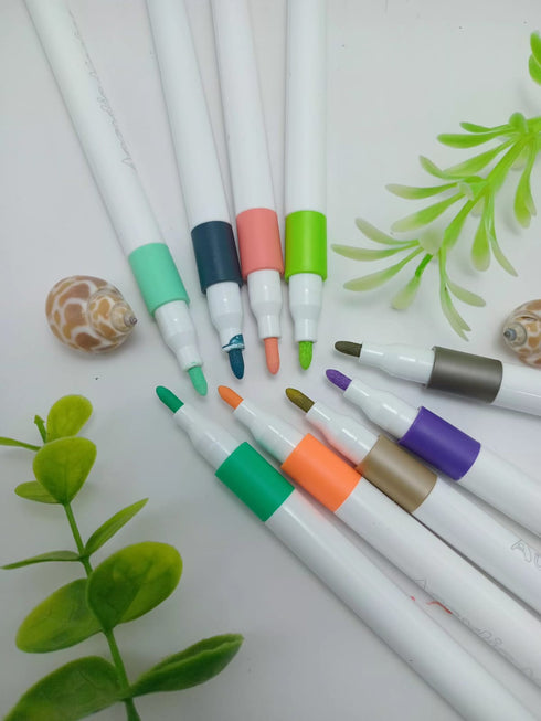 48-Piece Vibrant Acrylic Marker Set – Quick-Dry & Waterproof Art Pens in Portable Storage Tub