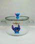 Stitch Glass Ramen Bowl with Lid and Handles