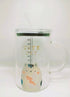 Leak-Proof Borosilicate Glass Tumbler with Handle & Straw