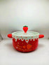 Kawaii Fruit Ceramic Ramen Bowl with Lid & Handles| 1000ml Soup & Noodle Pot
