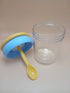 Portable Overnight Oats Jars with Spoon & Handle – 500ml Leakproof Glass Yogurt Parfait Cups