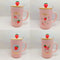 Sweet Strawberry Pink Ceramic Mug – Complete Set with Lid & Spoon