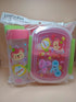 Cute Cartoon Bento Lunch Box with Matching Water Bottle Set | Leak-Proof Kids School Tiffin Box with Spoon
