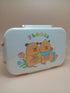 Kawaii Bento Box | Leak-Proof 2-Grid Portable Kids Lunch Box with Snap-On Lid