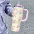 SITARAYURI "Blossom Series" 900ml Aesthetic Floral Tumbler – Insulated Travel Mug