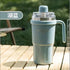 Sitarayuri 600ml Stainless Steel Vacuum Insulated Tumbler with Handle and Dual-Lid