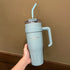 SITARAYURI 1182ml Premium Insulated Travel Tumbler with Handle & Straw