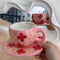 Hand-Painted Irregular Flower Ceramic Coffee Mug and Saucer Set – Pink Floral Aesthetic Tea Cup