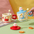 Fruit Paradise Kawaii Cat Ceramic Mug with Lid & Spoon