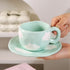 Cute Ceramic Cloud Coffee Cup with Saucer