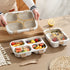 Stackable 4-Compartment Bento Lunch Box | Eco-Friendly Meal Prep Container