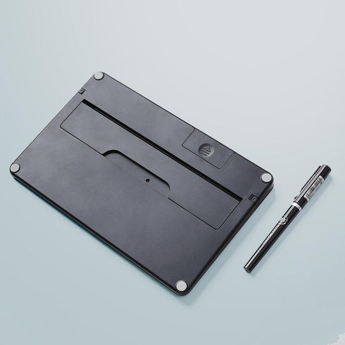 2-in-1 Calculator with LCD Writing Tablet | 12-Digit Portable Desktop Calculator with Stylus Pen & One-Click Erase