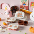 Kawaii Bento Box | Leak-Proof 2-Grid Portable Kids Lunch Box with Snap-On Lid