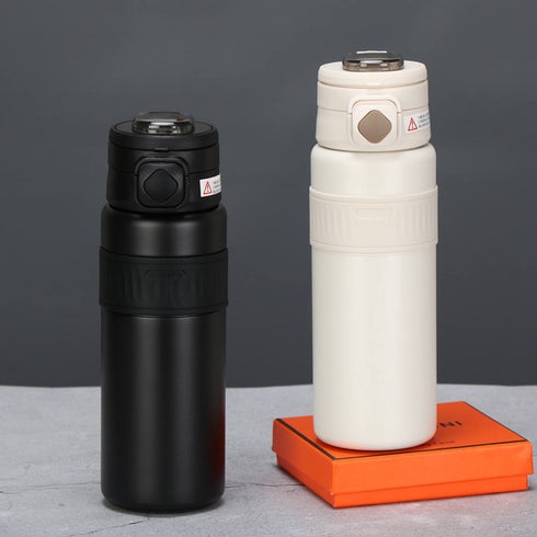 316 Stainless Steel Dual-Drink Insulated Water Bottle with Straw & Sip Lid 800ml