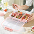 Portable Kids Bento Box Lunch Box with Top Handle – 100% BPA-Free Leakproof School Lunch Container with Matching Sauce Cup